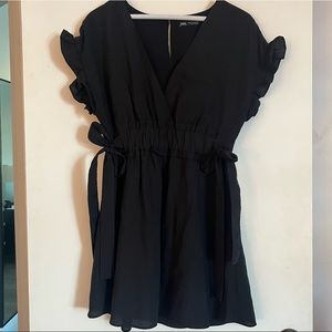Zara ruffle mini dress